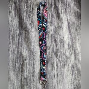 Vera Bradley Lanyard NWOT Black Paisley